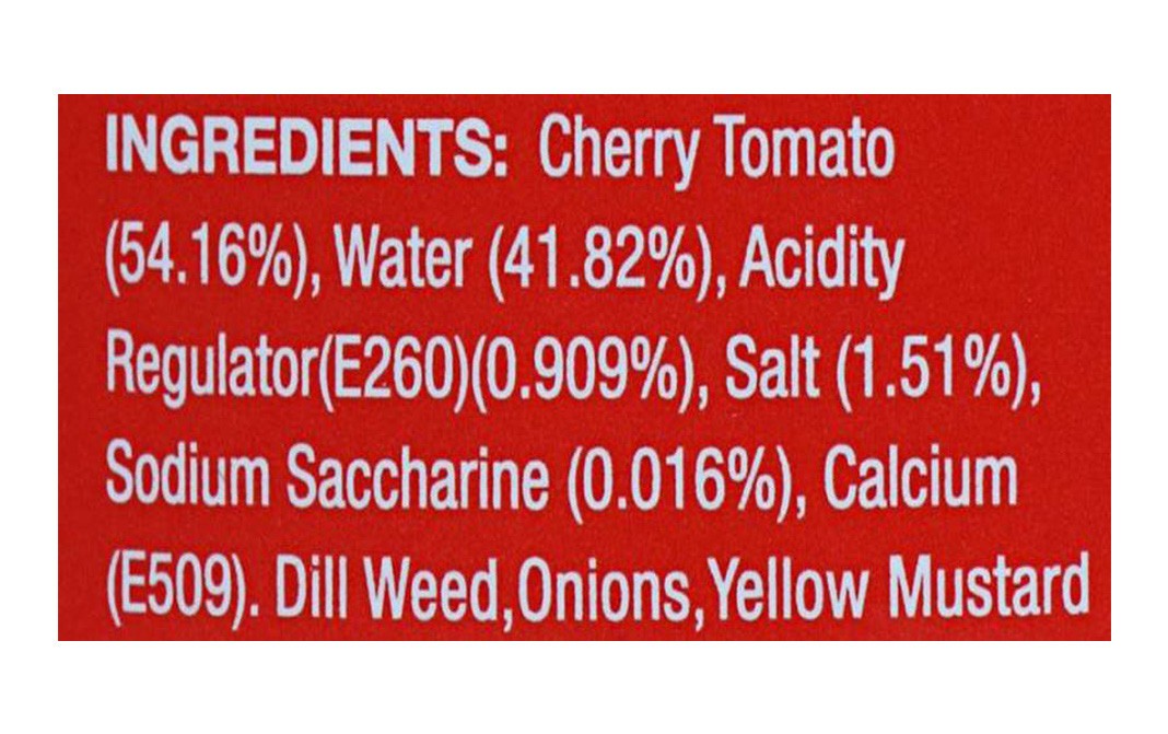 Neo Cherry Tomato    Glass Jar  480 grams